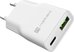 Natec Ribera USB Charger Gan Slim USB 1X USB-A + 1X USB-C 20W | NUC-2376