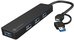 Natec USB 3.0 HUB, Mayfly, 4-Port, Black