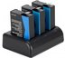 Newell charger SDC-USB-C + 3 Osmo Action batteries