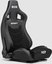 Next Level Racing | PU Leather and Suede | Reclining Seat | ERS4 Elite PU Leather & Suede Edition | Black