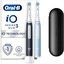 Oral-B | Electric Toothbrush Duo Pack | iO3 Series | Rechargeable | For adults | Number of brush heads included 2 | Number of teeth brushing modes 3 | Matt Black/Ice Blue