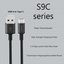 S9C USB A and Type C 2.1A Black