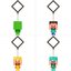 Paladone Minecraft Backpack Buddies + Reveals 24 pcs