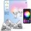 Philips Hue E WCA 345 GU10 3P EU | E27 | 8 W | 16 million colors, White and colored light