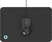 Platinet mouse PMOM010 + mousepad, black (45571)