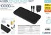 Platinet power bank + USB charger 10000mAh Kit PMPB10SETB, black