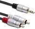 Qoltec Cable 2xRCA Mini Jack 3.5mm