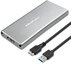 Qoltec Enclosure M.2 SSD drive SATA,NGFF,USB 3.0,2TB