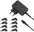 Qoltec Power adapter 45W 8 plugins
