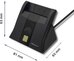 Qoltec Smart chip card scanner USB2.0 Plug&play