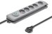 Qoltec Surge protector 5 sockets 3m gray