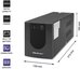 Qoltec Uninterruptible power supply, 2000VA, 1200W