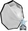 Caruba Quick Assembly Matte Zilver Round Softbox 95cm