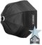 Caruba Quick Assembly Matte Zilver Round Softbox 95cm