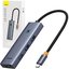 Rozbočovač 4v1 Baseus UltraJoy USB-C na USB 3.0 (vesm&iacute;rně šed&yacute;)