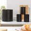 Russell Hobbs RH03270 Liniera 4-Piece Countertop Set, Black