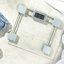 Salter 9081 SVFEU12 Glass Electronic Bathroom Scale, Silver/Transparent