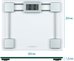 Salter 9081 SVFEU12 Glass Electronic Bathroom Scale, Silver/Transparent