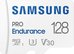 Samsung PRO Endurance MB-MJ128KA/EU 128 GB, MicroSD Memory Card, Flash memory class U3, V30, Class 10, SD adapter