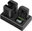 Set of 3 replacement batteries for Canon cameras: NEEWER LP-E6NH