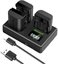 Set of 3 replacement batteries for Canon cameras: NEEWER LP-E6NH