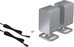 Sharp HT-SPR52021(SL) Q Soundbar 2.0.2 Wireless Rear Surround Speakers, Silver | Sharp