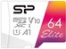Silicon Power memory card microSDXC 64GB Elite + adapter