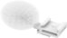 SmallRig 4734 Cold Shoe Adapter with Furry Windscreen for Sony ZV series cameras (white)