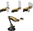 SmallRig 5528 mini Shock Absorber Arm for DJI Osmo Pocket 3 / GoPro HERO13 / Insta360 X4（BumbleBee)