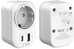 Tech-Protect travel adapter TA100 US-EU, white