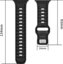 Tech-Protect watch strap IconBand Line Apple Watch 44/45/46/49mm, black/orange