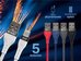 47486 USB A - Lightning M/M 1m Cable Black