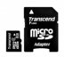 Transcend 8GB microSD SDHC atminties kortelė su adapteriu