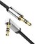 UGREEN mini jack 3,5 mm AUX ploch&yacute; kabel s kolenem 1 m - čern&yacute;