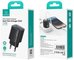 USAMS Charger 30W GaN LED USB+USB-C CC229 Black