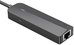 USB 2.0 3-Port Hub with Ethernet Adapter 100m Vention CHPBB 0.15m, Black
