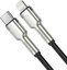 USB-C cable for Lightning Baseus Cafule, PD, 20W, 0,25m (black)