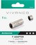 Vivanco adapter F-plug - Coaxial socket