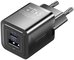Wall charger, Vention, FEQB0-EU, USB-C, USB- A, 30W/30W, GaN (black)