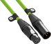 XLR CABLE-3m green - XLR/XLR kabel