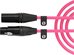 XLR CABLE-3m pink - XLR/XLR kabel