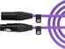 RODE XLR CABLE-3m purple - XLR/XLR kabel