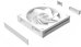 Zalman ZM-DF120R, 120mm Daisy Chain Fan, Reverse, 2300RPM, White
