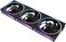 Zalman ZM-DF120R A3, 120mm Daisy Chain Fan, Reverse, 3Pack, Black