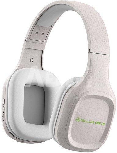 Tellur Green Bluetooth Over-Ear Headphones Pulse Foldable cream
