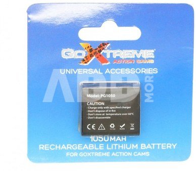 1050mAh Akku for GoXtreme Rallye, Endurance, Discovery & Pioneer 01472