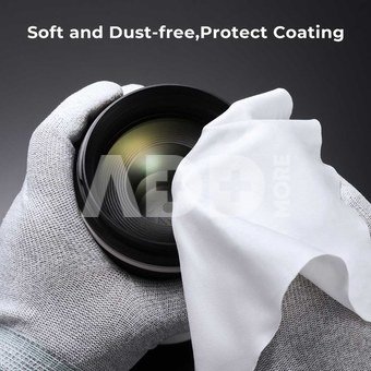 15x15cm Microfiber Cleaning Cloth Kit, White, 20-Pack