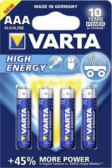 1x4 Varta High Energy Micro AAA LR 03