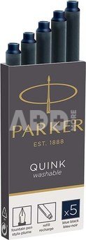 1x5 Parker Tintenpatrone Quink schwarz-blau