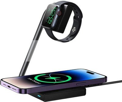 2in1 Magnetic Wireless Charger Joyroom JR-WQN05 15W (Black)